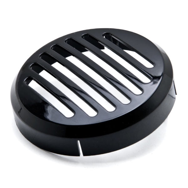 Krator 3.5 Round Horn Black Horn Cover For Honda Motorcycle Cruisers Shadow Sabre Motorcycle Cruiser Round Horn Black Horn Cover